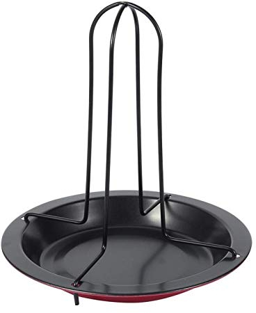 Alvinlite Vertikales Hähnchen-Bräter-Gestell Antihaft-Hähnchen-Kochen-Grill-Gestell für Ofen-Kochen-Grill-Pfannen-Werkzeug
