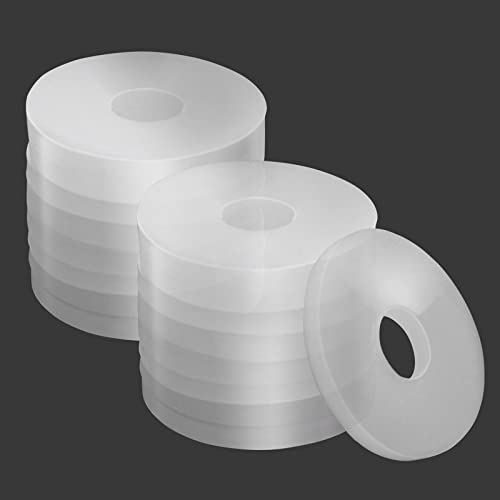 Grevosea 20 Stück Silikon Washer O-ringe Silicon Flachdichtungen Nylon Unterlegscheiben Flach Unterlegscheiben runde Beilagscheiben Flat Washer für Türgriffe Badezimmer Handtuchhalter(20mm OD 5mm ID)