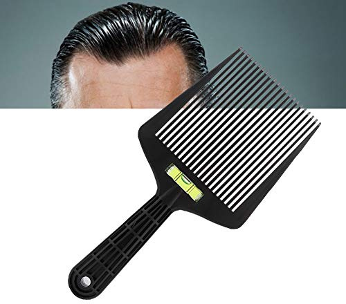 Führungskamm mit Flacher Oberseite, Professionelle Friseurkämme mit Genauer Wassernivellierung, Höhenverstellbarer Kamm, Haarschneidekamm für Geöltes Haar, Glattes Haar und Andere Frisuren