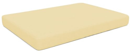 POKAR Palettenkissen Wasserabweisend Palettenauflagen mit abnehmbarem Bezug Palettenauflage Palettenmöbel Palettensofa, Sitzkissen 120x80, Beige