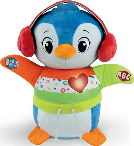 Clementoni Baby Tanz-mit-Mir Pinguin für Kleinkinder ab 12 Monaten - Interaktives Babyspielzeug mit Musik & Lichteffekten, tanzendes und singendes Lernspielzeug, 59287