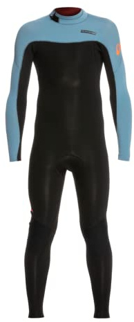 Quiksilver Boys Everyday Sessions 3/2 Back Zip Wetsuit - Black/Provincial Blue | 14