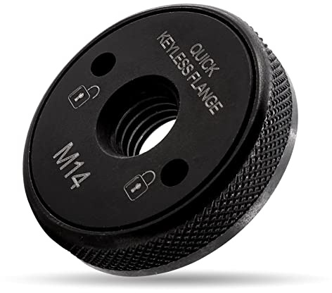 KURSTOL Bride de serrage rapide M14 – Verrouillage rapide et écrou à dégagement rapide robuste pour toutes les meuleuses d'angle