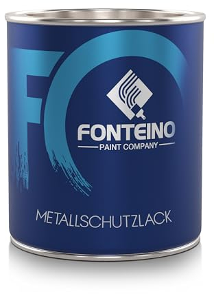 Metalllack - Rotbraun - gebrauchsfertige Metallschutzfarbe Metallfarbe Buntlack für Metal, Eisen, Stahl, Aluminium, Zink etc. 750ml