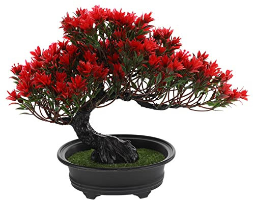 Artificial Bonsai Pine Tree Realistic Simulation Plant for Indoor and Outdoor Decoration for Home Office and Zen Garden Aesthetic