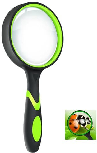 NZQXJXZ Magnifying Glasses Lupenbrille zum Lesen Non-Slip Rubber