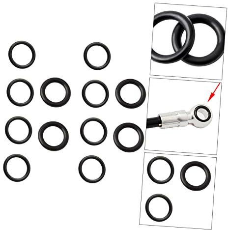 GLEAVI 12pcs Bicycle Brake Caliper O-ring Rubber Seals Kit, Round Bike Disc Brake Hose Gaskets for Mountain Cycling Accessories, 2 Sets Pack