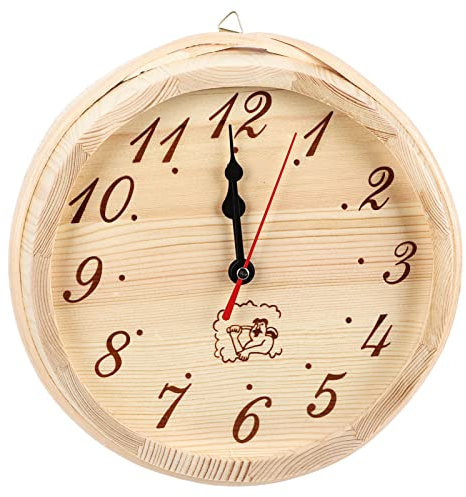 Gsycle Sauna Timer Clock, Digital Outdoor Hanging Clock Wall Clock Sauna Accessories Home Decorative Clock for Sauna Room, Living Room, Bedroom Accessory