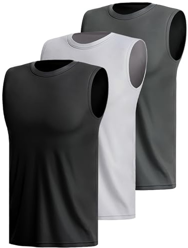 3 Or 5er Pack Sport Tank Top Herren äRmellos Shirt Fitness Achselshirt Schnelltrocknend Muskelshirt Atmungsaktiv Laufshirt Tanktop Gym Funktionsshirt Sleeveless Sportshirt Westen Multipack