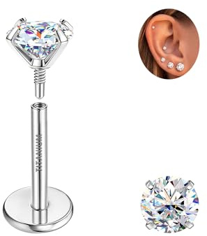 SLLAISS Boucles d'oreilles Piercing Oreille Acier Inoxydable 316L