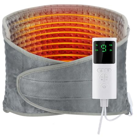 Wearable Heating Pad for Cramps Belly Pain Relief Warming Back Waist Belt Reusable Period Cramp Heat Wrap Adjustable Instant Heating Pad Period Gift for Women 9 Temperature Levels