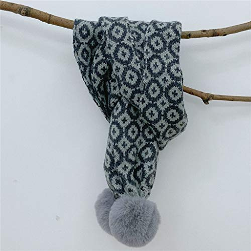Sciarpa per Bambini Nuova Sciarpa di Filato di Lana Selvaggia Sciarpa per Bambini Calda e Spessa Lavorata a Maglia per Bambini (Colore : E)