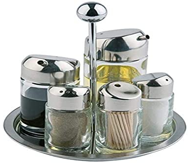 APS 40485 acciaio inossidabile-ampolla, 6 teilig, girevole