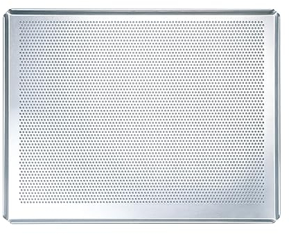 LEHRMANN Teglia forata 40 x 30 cm con Teglia adatta a quasi tutti i forni teglia per baguette teglia per pizza Compatibile/sostitutivo per AEG Bosch Neff Siemens
