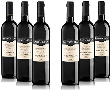 Sant'Orsola Montepulciano DOC Abruzzo -Rotwein - Italien Wein (6 x 0.75 l)