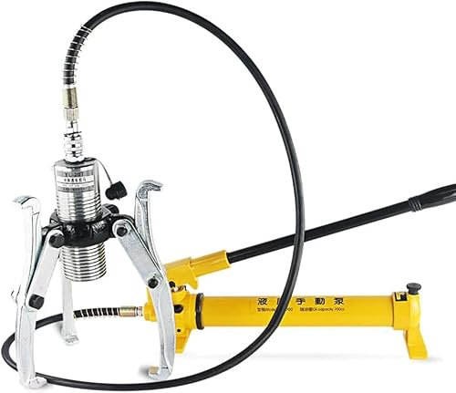 OITTo Hydraulischer Getriebeabzieher Hydraulischer Abzieher 5T 3-Backen-Abzieher-Satz, hydraulischer Lagerabzieher 3-in-1-Zylinder-Werkzeugsatz zum Entfernen von DREI Armen