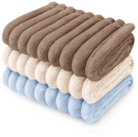 luciphia Hundedecke Katzendecke Waschbar,1 Pack 3 Flauschig Flanell Decke | Weiche Warme Fleece Haustier Decke für Kleine Mittlere Größe Hunde Katzen, Hundedecke für Unterwegs