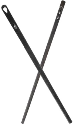 MUELODSIC 2 Pezzi Aghi in Acciaio per Cucito Mano su Pelle Ago Singolo e Doppio per Artigianato Pelle Resistenti e Leggeri per Principianti e Progetti Creativi