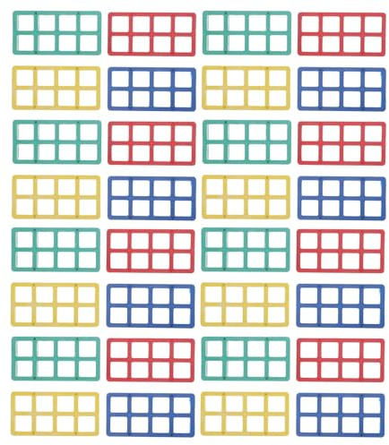Gatuida 40 Piezas De Bloques De Soporte De Vidrio Para Puertas Y Ventanas Insertos De Plástico Para Bisagras De Puertas Cuñas De Embalaje Para Ventanas Cuñas De Plástico Para