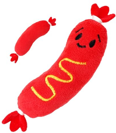 Squeaky Toy Plysch - Rolig Hot Toy att och hämta, lätt valpleksak med Squeaker att främja lek och munaktivitet | Gratis hemmakontor