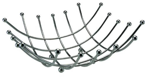 Chrome Fruit Bowl Nest/Fruits Basket 25x10