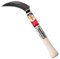 Falce giapponese Lama nera seghettata 12 cm Giardinaggio Raccolta Verdura Diserbo Acciaio SK-5 Made in Japan