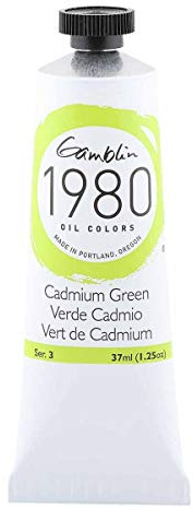 Gamblin 1980 - Oelfarbe - Kadmiumgruen - 37 ml