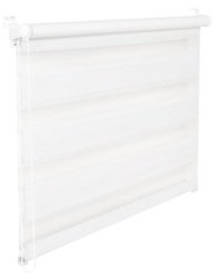 kskeskin – Estor doble 55 cm de ancho, 200 cm de largo blanco inkl. Elkop Ventana Persiana ( – Estor Pinza