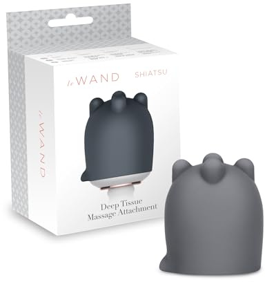 Le Wand Shiatsu Deep Tissue Massage Attachment, Grey OS