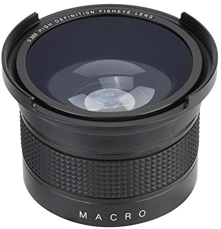 Objectif Fisheye Grand Angle 52mm 0.35X avec Pochettes Lens Pochette de Rangement Universelle pour /pour /pour /pour Minolta/pour Pansonic/pour/pour appareils Photo