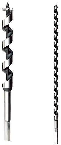 Schlangenbohrer, Holzbohrer, Holzspiralbohrer, Bohrer Typ Lewis, langer Balkenbohrer, Spiralbohrer (24 x 230 mm)