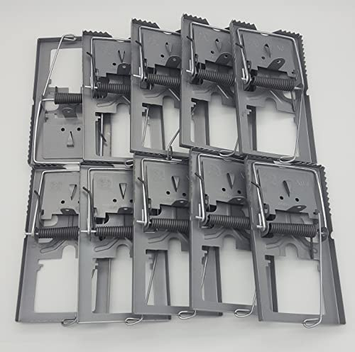 Jute und Fallenquelle® Rattenfalle aus verzinktem Stahlblech 10 Stück 170x90x30mm zur optimalen Schädlingsbekämpfung *Made in Germany*