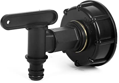 Grifo de agua para barril de lluvia de 3/4 pulgadas, adaptador IBC, accesorios de manguera (modelo combinado)