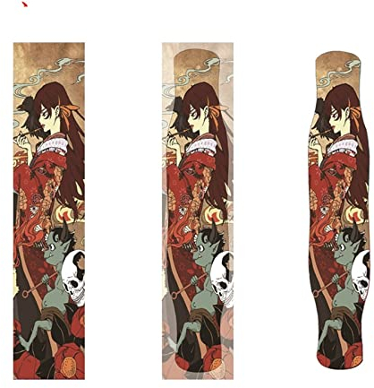FEETOX Skateboard Klebeband 120 * 25cm(48X10inch) Skateboard Grip Tape Skateboard Aufkleber Bubble Free Waterproof Longboard Griptape Skateboard Grip Tape CA131 Skateboard Aufkleber