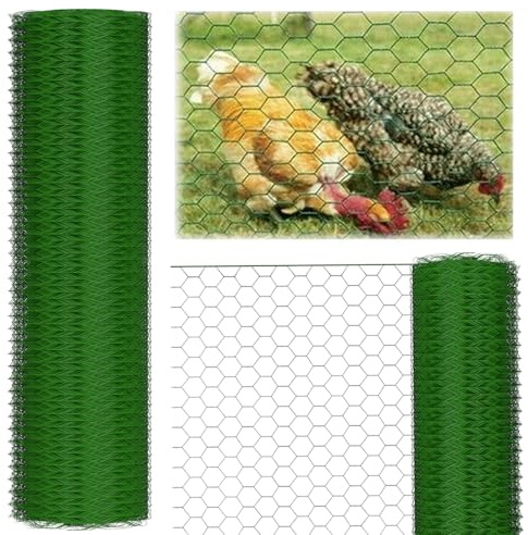 Grillage à Poule 0.5x25m Grillage pour Élevage Volaille, Clôtures Jardin Treillis Protection, Filet à Volailles, Clôtures Poulailler Jardin 25x25mm Maille, Filet de Protection Anti-chevreuil