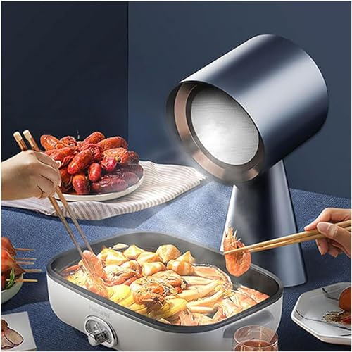 UE-MAOLU Mini Cappa da Cucina da Tavolo, Cappa Aspirante Portatile da 40W con modalità A 2 Marce, Forte Aspirazione da 3.5 M³/Min, Facile da Pulire, Aspiratore per Casa, Cucina (Color : Black)