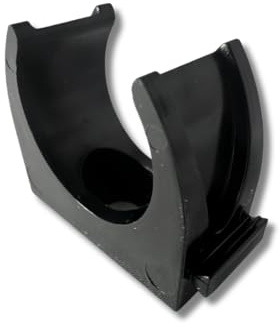Evoges 20 mm schwarzer PVC-U-Clip-Rohr, zum Eindrücken, 10 Stück