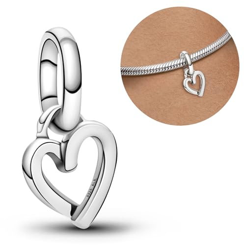 Purhole Charm Herz Charms Anhänger me Charm Bettelarmband Anhänger Armband Charms Silber 925 Anhänger für Armband