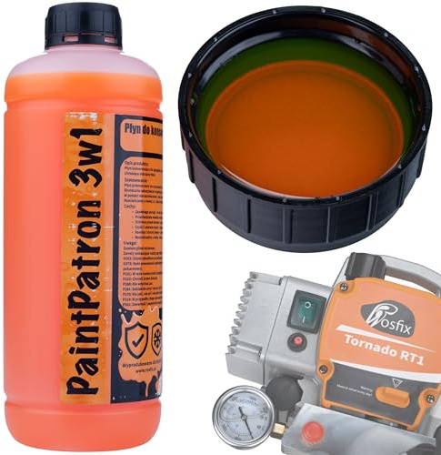 Rosfix PaintPatron 3in1 – Liquido Pulente e Protettivo 1L | Anticorrosione, Antigelo, Diluibile | per Pompe Airless e Idropulitrici | Manutenzione Attrezzature Verniciatura