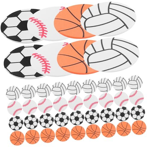 WESIEVYA 120pcs Sports Stickers Football Basketball for Scrapbooking Crafts Party Decorations and Educational Fun