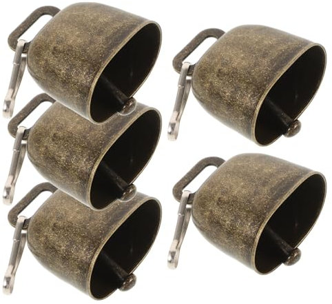 Alasum 5stücke Teiliges Metallglocken Für Haustiere Retro Kuhglocken Mit Für Dekoration Garten Und Party Für Katzen Und Hunde