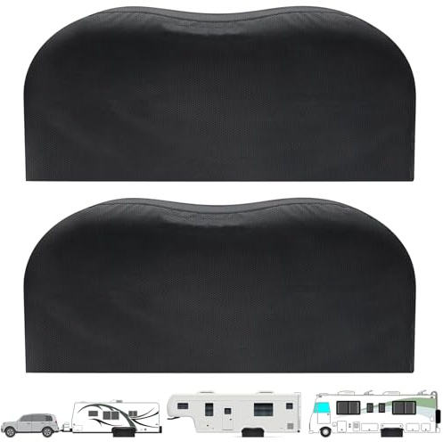 Inscrip Wohnmobil Anhänger Reifenabdeckungen, 2 Stück Doppelachse wasserdicht, Auto-Radabdeckung für LKW, Reiseanhänger, Camper, Reifenradschutz, Universell für alle Jahreszeiten (30-33 inch Dia)