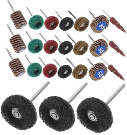 GARVALON 50pcs Polishing Pads Sandpaper for Flap Buffing Wheels Drill Sander Attachment