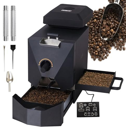 RSQQL Electric Home Coffee Roaster Roasting Machine, 500g Electric Coffee Bean Roaster Machine,3 Baking Mode with smoke filter and chaff collector