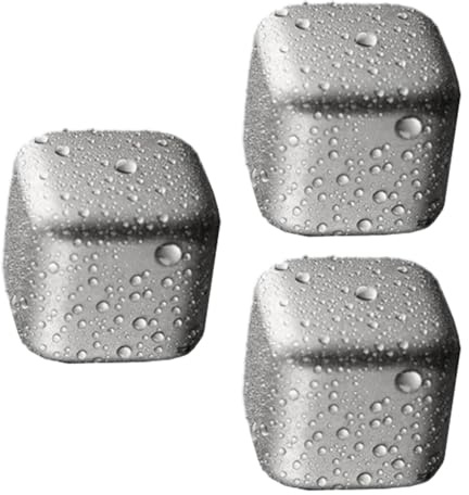 Prácticos cubitos de hielo para whiskies y cócteles, piedra de refrigeración de metal con enfriamiento rápido, enfriadores inoxidables, seguros para enfriar, diseño redondo