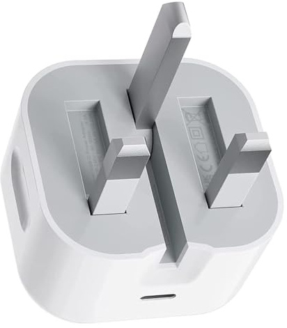 USB C Plug UK,Apple iPad Fast Charger Plug USBC Port 20W USB-C Power Adapter iPhone Head Type C Charge for Pro 12.9 11 13 inch 4th 5th 6th M4 /Air 10.9 5th Gen M2 M3/Mini 6 7/i Pad 5th-11th A16 2025