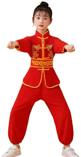 Générique Costume Kung Fu Enfants 3-16 ans Garçons Filles chinoise traditionnelle kung fu vêtements Unisexe Uniformes Traditionnels uniforme de tai chi
