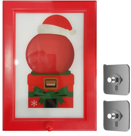 ZoraYorce Distributeur de bonbons 2 en 1 avec cadre photo mural - Distributeur d'art créatif - Cadeau de Noël et d'anniversaire