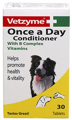 Vetzyme Once A Day Conditioner with B Complex Vitamins x 90 Tablets 70g - Bulk Deal of 3x