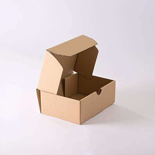 enveloppebulle Lot de 10 Boîtes en Carton postales brunes 200x140x75 mm